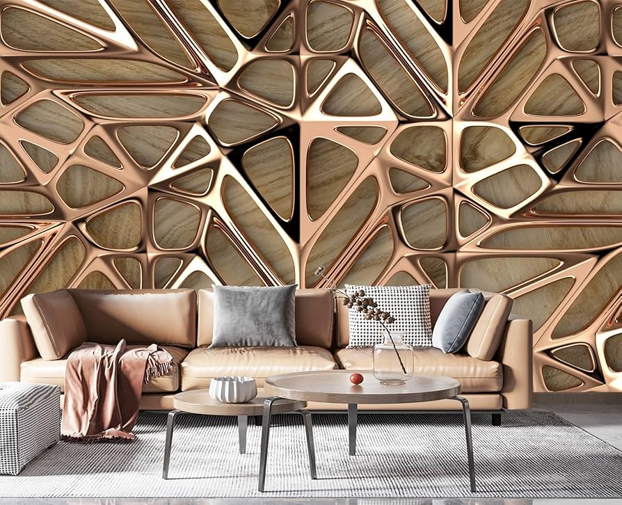Geometric wallpaper pattern